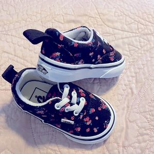 Toddler Infant baby floral Vans slip on sneakers- NWOT